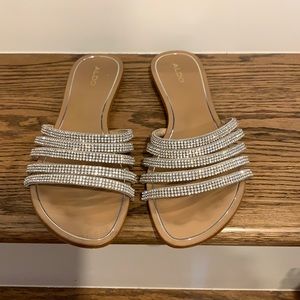 ALDO Droelian flats with rhinestones.